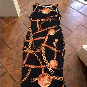 Chains and Dareing Wiggle Dress